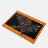 鳥のカラスまたはカラス&凧 ドアマット (アングル)