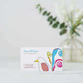 鳥のカラフルママの通話カード コーリングカード (スタンド正面)