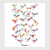 鳥のカラフルモノカスタムのビニールのシール シール (シート)