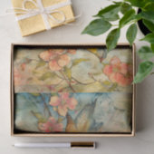 鳥のカラフル混合メディアのデコページ 薄葉紙 (ギフト)