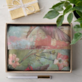 鳥のカラフル混合メディアのデコページ 薄葉紙 (ギフト)