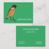 鳥のカラフル鳴き鳥 名刺 (正面/裏面)