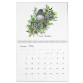 鳥のカレンダー カレンダー (1月 2026)