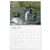 鳥のカレンダー カレンダー (2月 2027)