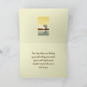 鳥のカードの死の日 サンキューカード (内部)