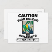 鳥のキュートでエキゾチックな動物デザイン 鳥の友達 ギフト ポストカード (正面/裏面)