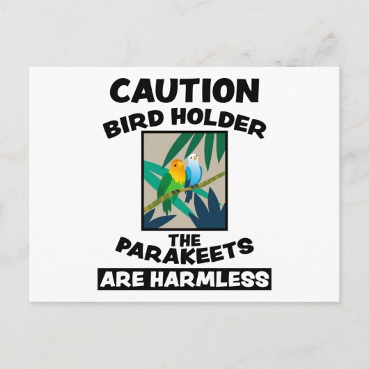 鳥のキュートでエキゾチックな動物デザイン 鳥の友達 ギフト ポストカード (正面)