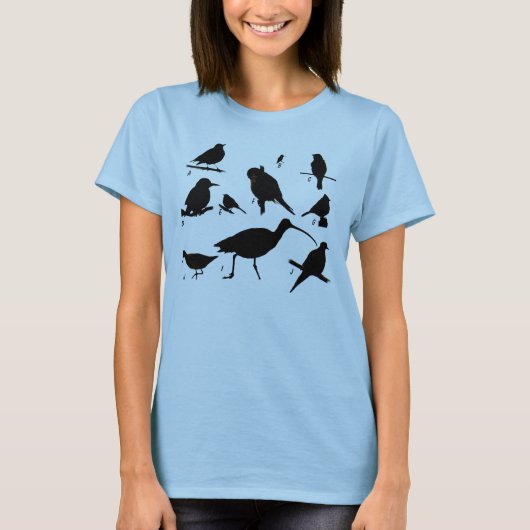 鳥のクイズのTシャツ Tシャツ (正面)