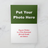 鳥のクリスマスカード(写真付き)挿入+カスタム文字 シーズンカード (内部)