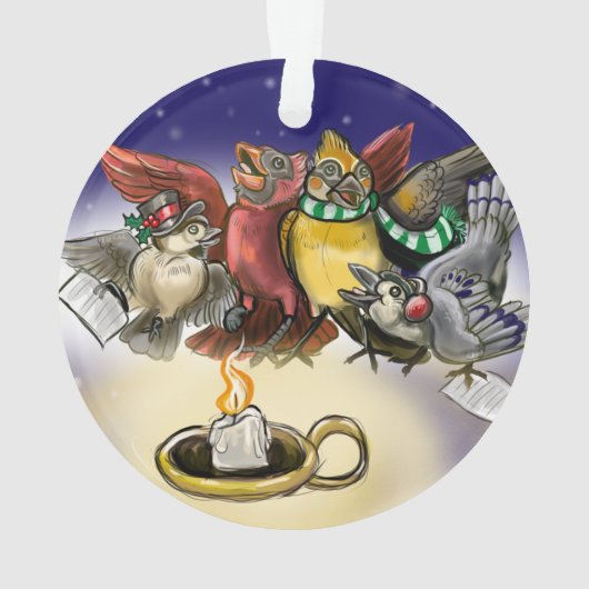 鳥のクリスマス オーナメント (裏面)