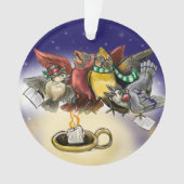 鳥のクリスマス オーナメント (正面)