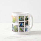 鳥のコラージュの写真のマグ コーヒーマグカップ (正面右)