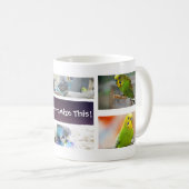 鳥のコラージュの写真のマグ コーヒーマグカップ (正面右)