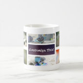 鳥のコラージュの写真のマグ コーヒーマグカップ (中央)