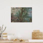 鳥のコンサート – Jan van Kesselファインアートポスター ポスター (キッチン)