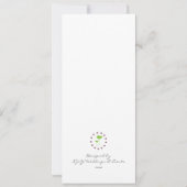 鳥のコンテンポラリー結婚式招待状 招待状 (裏面)