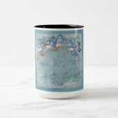 鳥のコーヒーマグ ツートーンマグカップ (中央)