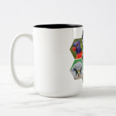鳥のコーヒーマグ ツートーンマグカップ (左)