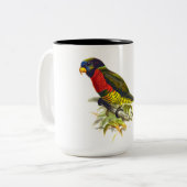 鳥のコーヒーマグ ツートーンマグカップ (正面左)