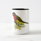 鳥のコーヒーマグ ツートーンマグカップ (中央)