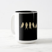 鳥のコーヒーマグ ツートーンマグカップ (正面左)