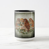 鳥のコーヒーマグ ツートーンマグカップ (中央)