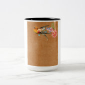 鳥のコーヒーマグ ツートーンマグカップ (中央)