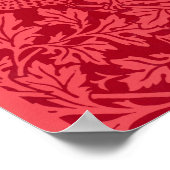 鳥のサンプル，アネモン壁紙by Morris ポスター (角)