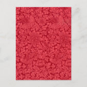 鳥のサンプル，アネモン壁紙by Morris ポストカード (正面)