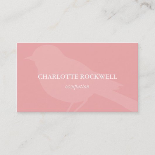 鳥のシルエットの名刺 名刺 (正面)