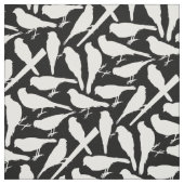 鳥のシルエットパターン ファブリック (見本)