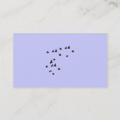 鳥のシルエット名刺 名刺 (裏面)