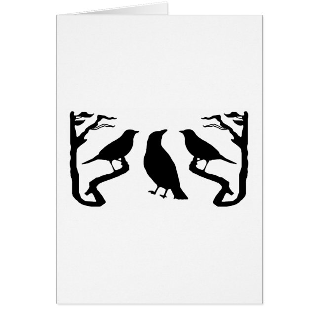 鳥のシルエット (正面)