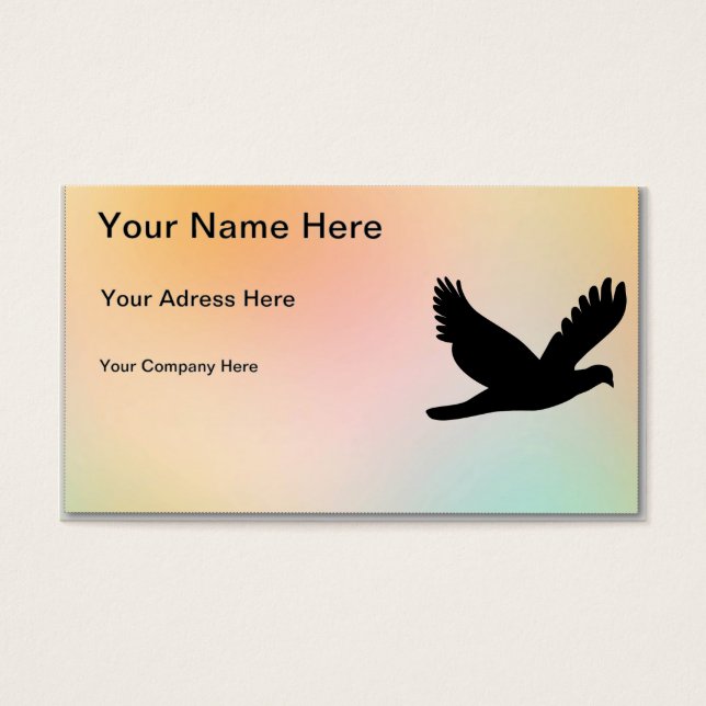 鳥のシルエット (正面)