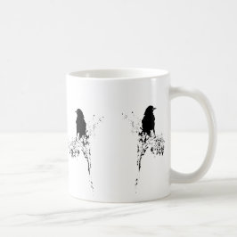 鳥のシルエット コーヒーマグカップ