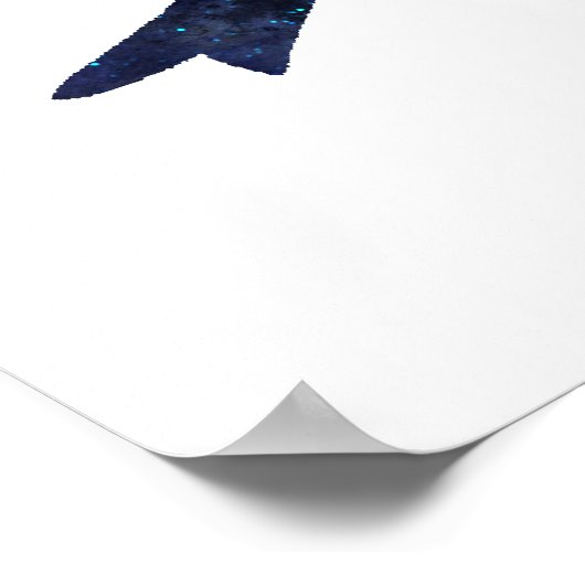 鳥のシルエット ポスター (角)