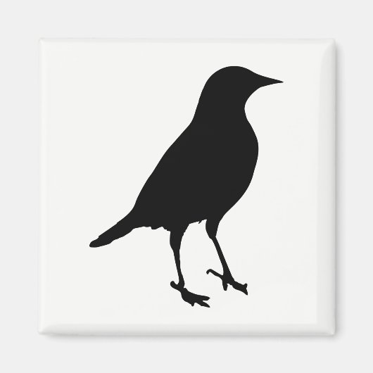 鳥のシルエット マグネット (正面)
