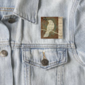 鳥のシルエット 缶バッジ (インサイチュ)