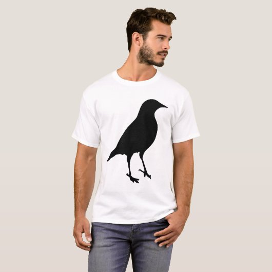 鳥のシルエット Tシャツ (正面フル)