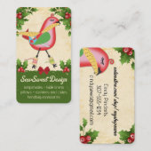 鳥のシーフォース裁縫クリスマスクラフトショー 名刺 (正面/裏面)