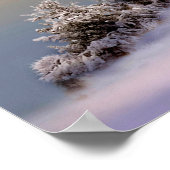 鳥のシーン、冬の聖域 ポスター (角)