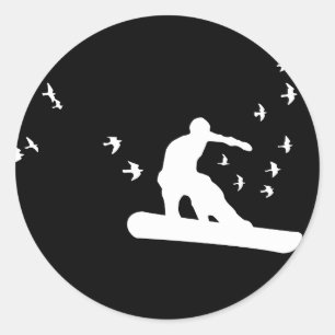 鳥のスノーボード。 ラウンドシール