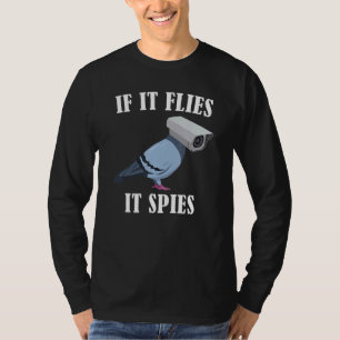 鳥のスパイ陰謀ジョークミーム監視メンズ Tシャツ
