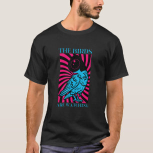 鳥のスパイ陰謀ジョークミーム監視鳥 Tシャツ