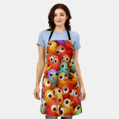 鳥のティンタマーレ エプロン (着用した状態)