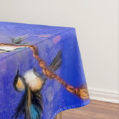 鳥のテーブルクロスの女の子ファンタジー テーブルクロス (インサイチュ)