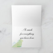 鳥のテーマのサンキューカード サンキューカード (内部)