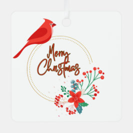 鳥のデザインと花の金属の正方形のオーナメント メタルオーナメント