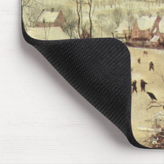 鳥のトラップとの冬の景色- 1565年 マウスパッド (コーナー)