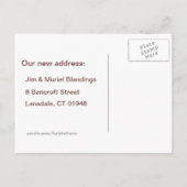 鳥のネスト新しい住所はがき 案内ポストカード (裏面)